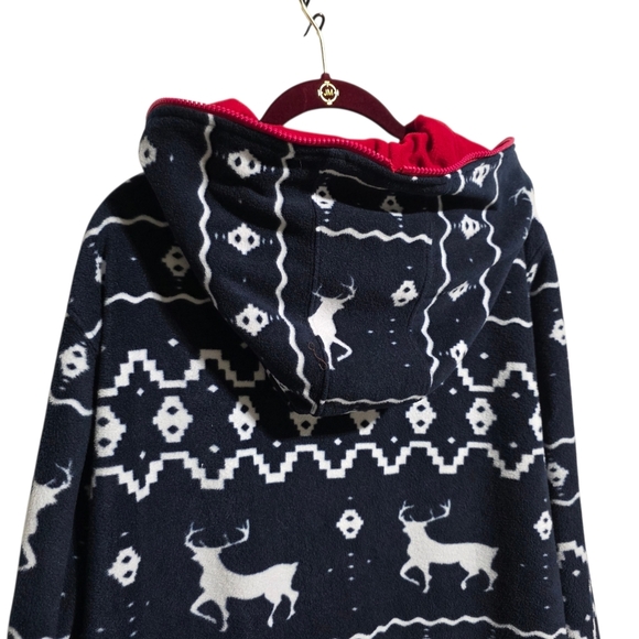 TIPSY ELVES BLUE REINDEER JUMPSUIT UNISEX SZ L - Picture 8 of 13